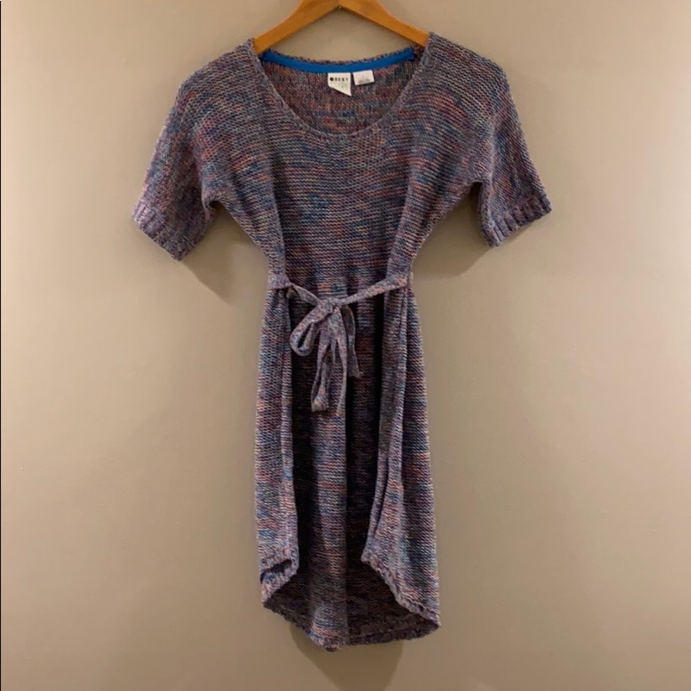 Roxy Girl 12 L Belted Sweater Dress